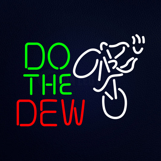 Do The Dew Mountain Bike Logo Neon Flex Sign