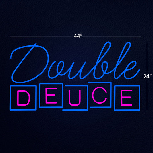 Custom Double Deuce Neon Sign 2