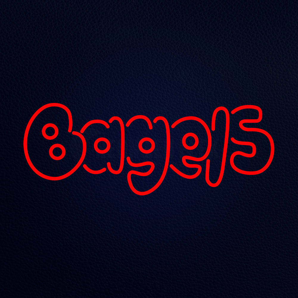 Double Stroke Bagels Neon Flex Sign