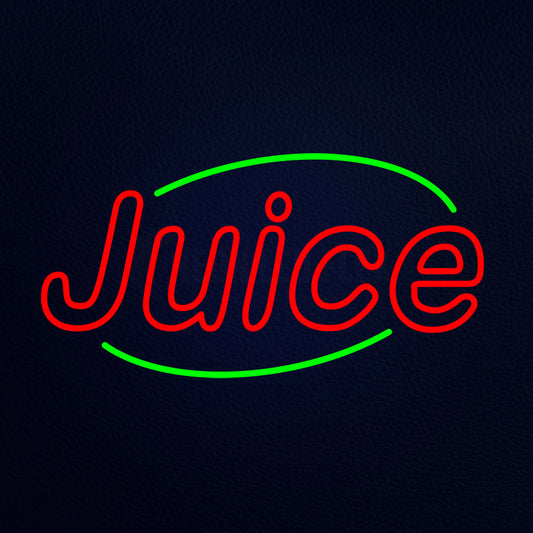 Double Stroke Juice Animated Neon Flex Sign