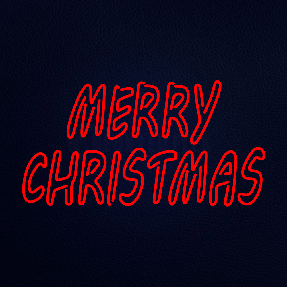 Double Stroke Merry Christmas Neon Flex Sign