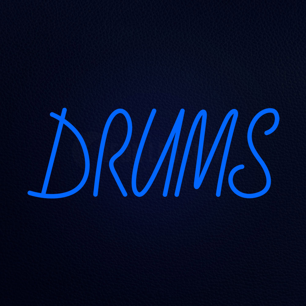 Drums Block Neon Flex Sign