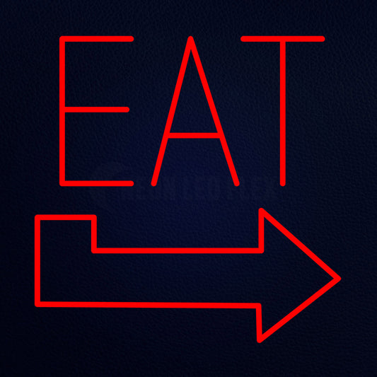 Eat Arrow Neon Flex Sign