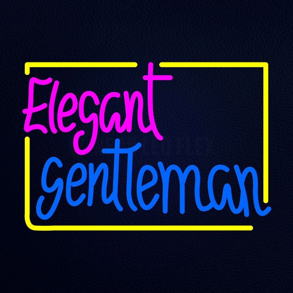 Elegant Gentleman Neon Flex Sign