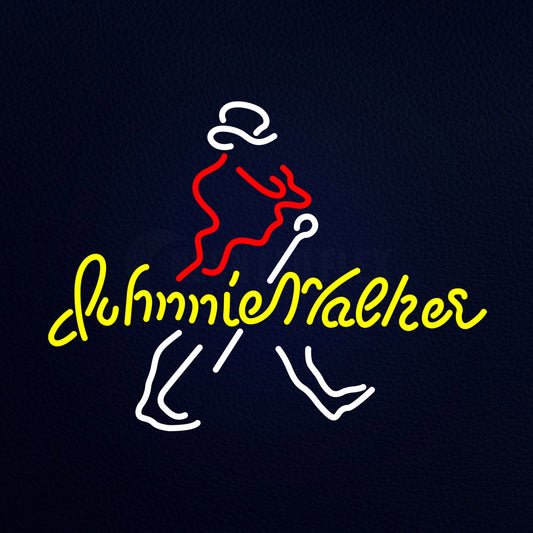 Ew Johnnie Walker Whiskey Logo Neon Flex Sign