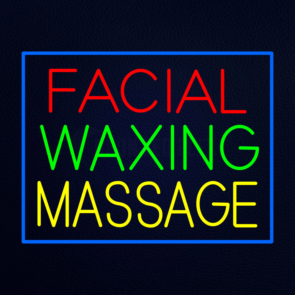 Facial Waxing Massage Neon Flex Sign