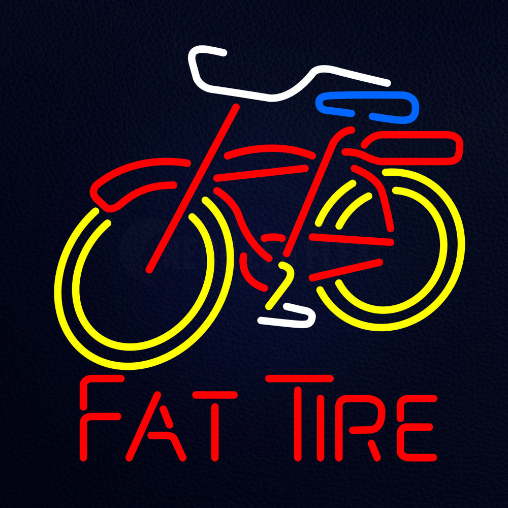 Fat Tire Bicycle Neon Flex Sign