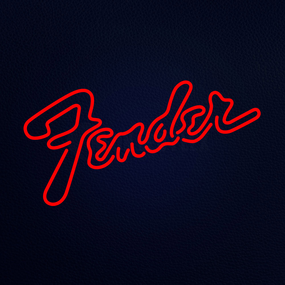 Fender Logo Neon Flex Sign