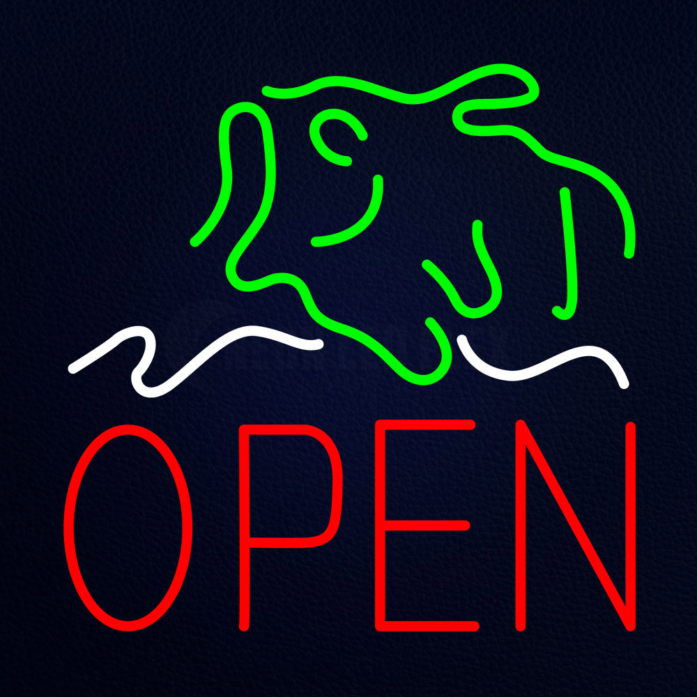 Fish Open Neon Flex Sign