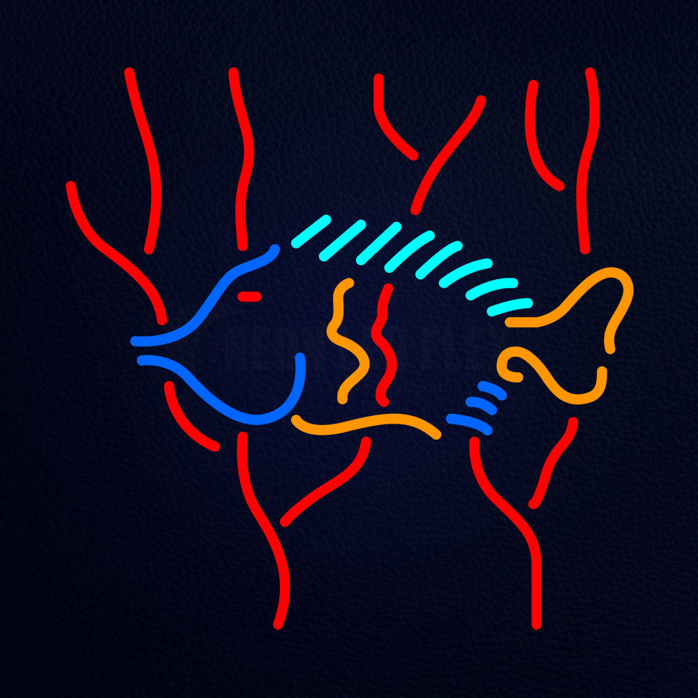 Fish With Logo Neon Flex Sign