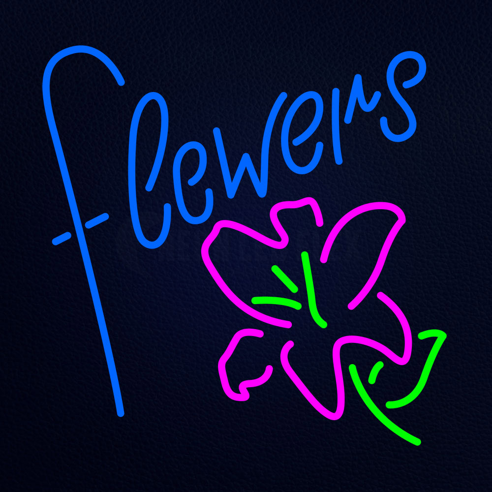 Flowers Neon Flex Sign