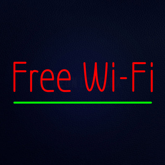 Free Wifi Neon Flex Sign