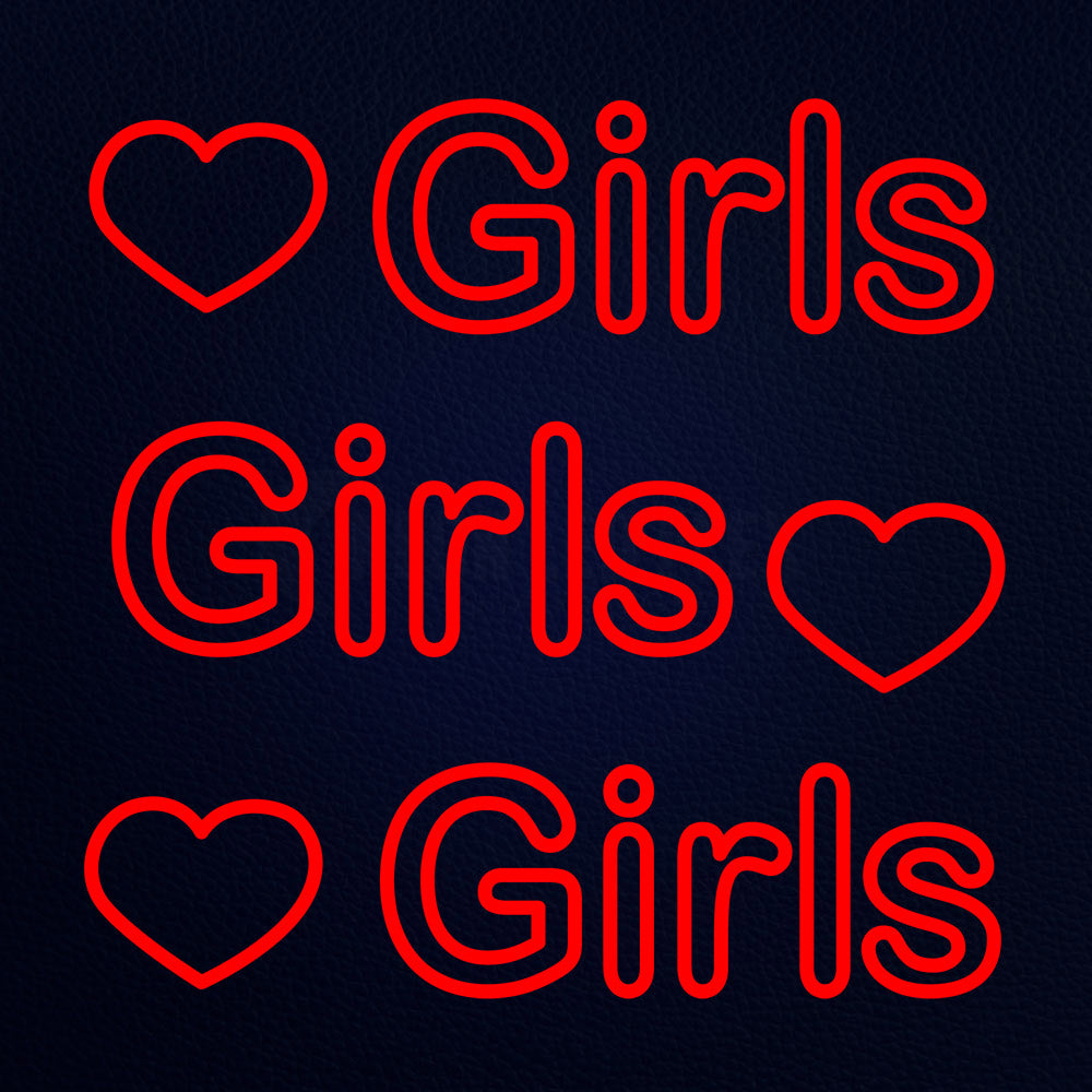 Girls Girls Girls Neon Flex Sign