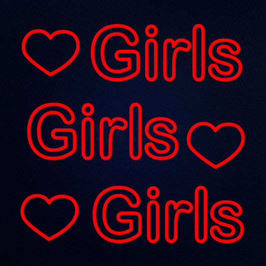 Girls Girls Girls Neon Flex Sign