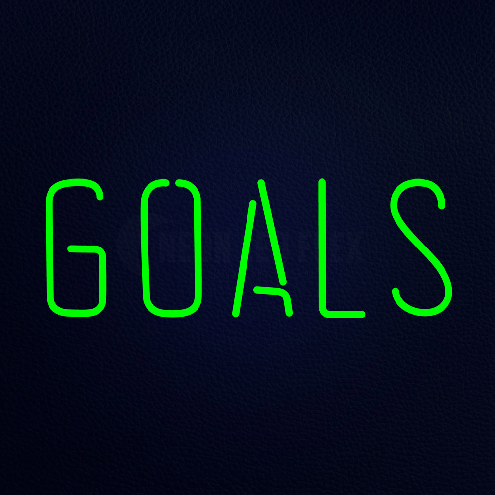 Goals Neon Flex Sign