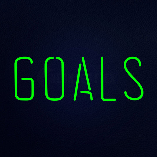 Goals Neon Flex Sign