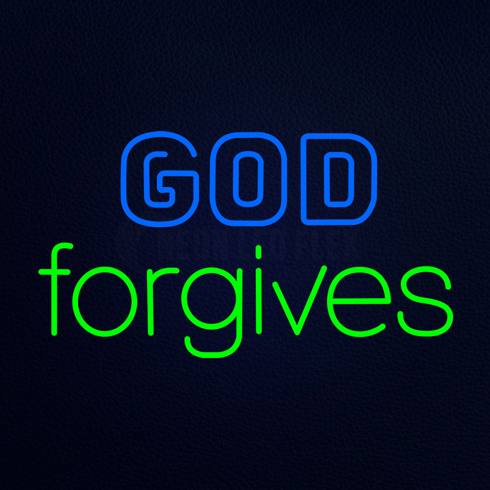 God Forgives Neon Flex Sign