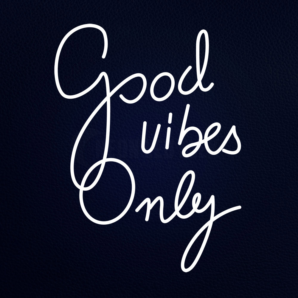 Good Vibes Only Neon Flex Sign