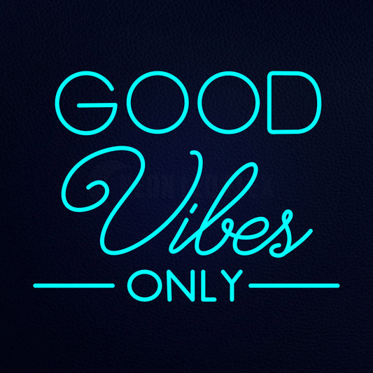 Good Vibes Only Neon Flex Sign