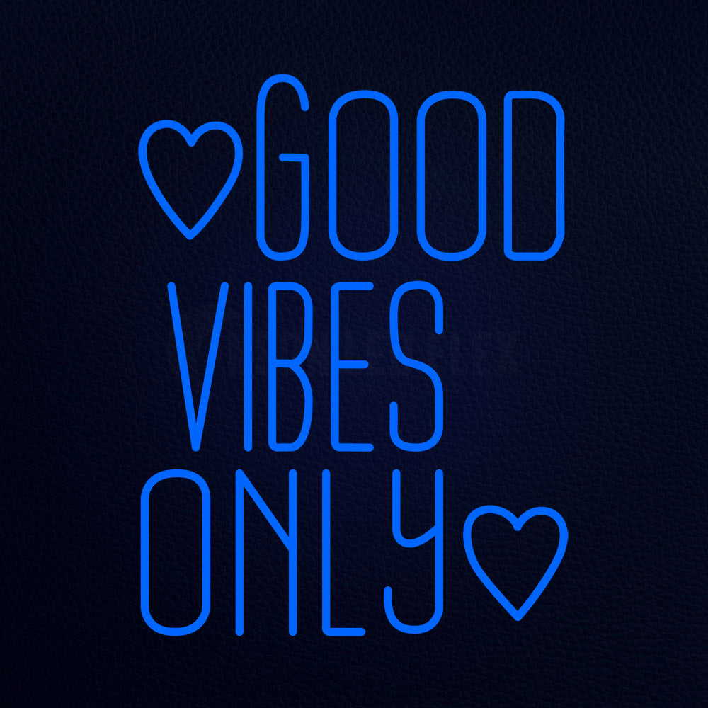 Good Vibes Only Neon Flex Sign