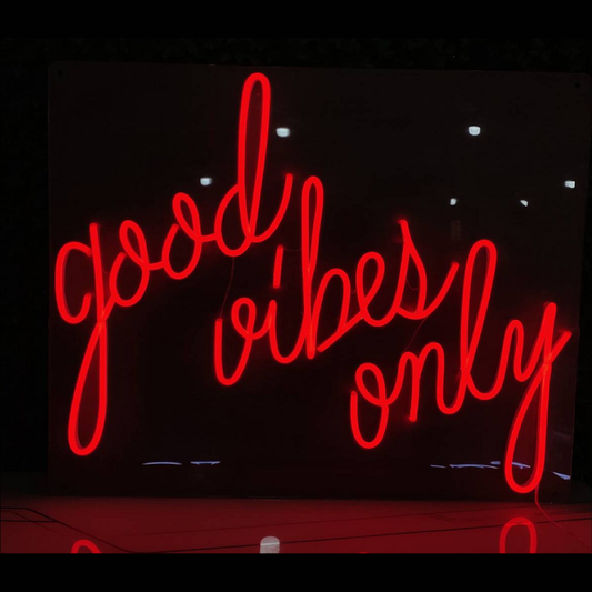 Good Vibes Only Neon Sign