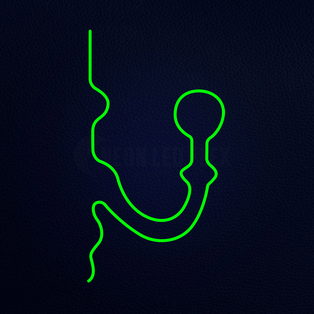 Green Chandelier Logo Neon Flex Sign