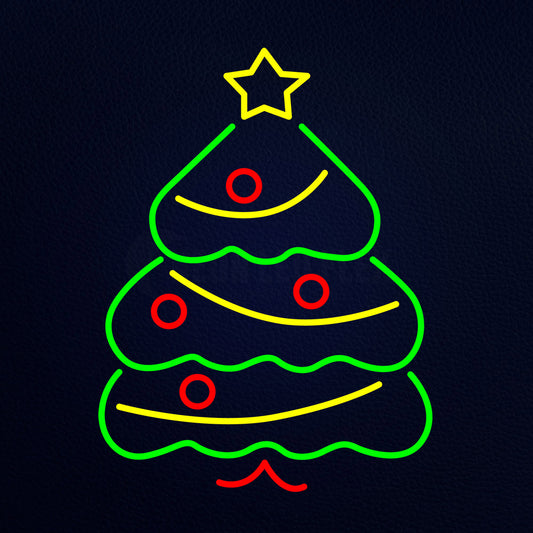 Green Christmas Tree Neon Flex Sign