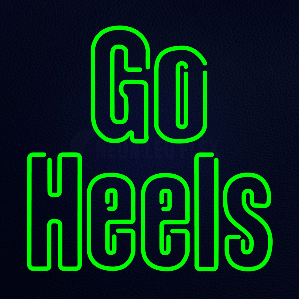 Green Go Heels Neon Flex Sign