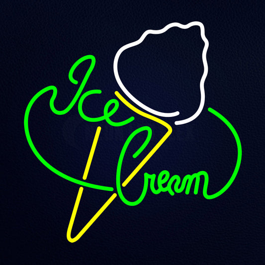 Green Ice Cream Neon Flex Sign