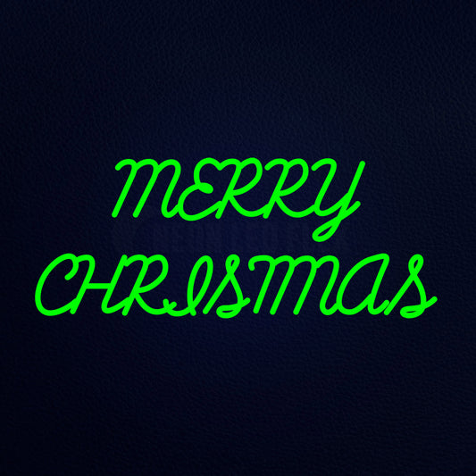 Green Merry Christmas Neon Flex Sign