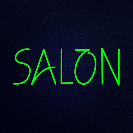 Green Salon Neon Flex Sign