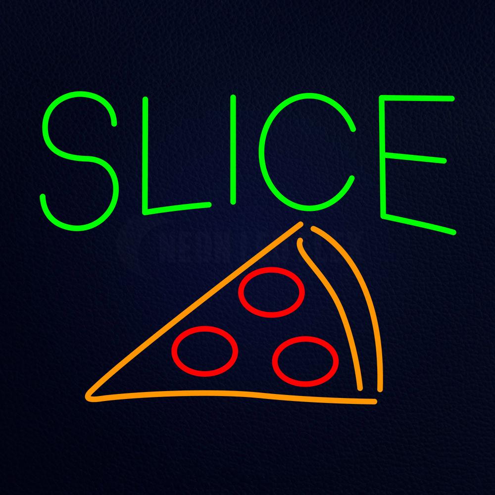 Green Slices Neon Flex Sign