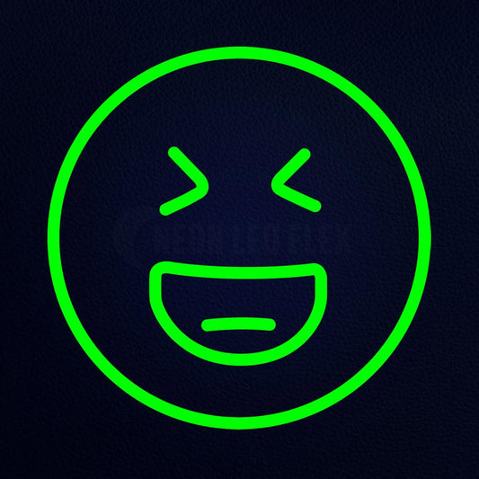 Grinning Emoji Neon Flex Sign