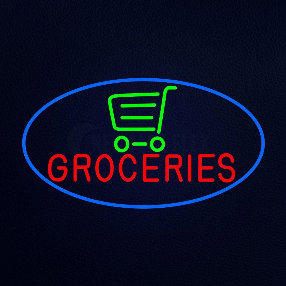 Groceries Art Neon Flex Sign