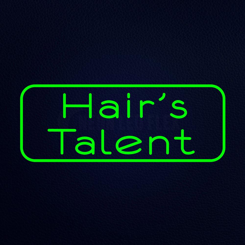 Hairs Talent Neon Flex Sign