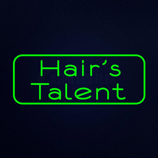 Hairs Talent Neon Flex Sign