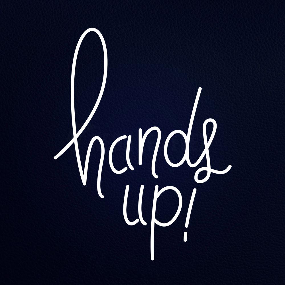 Hands Up Neon Sign – NEON-LEDFLEX