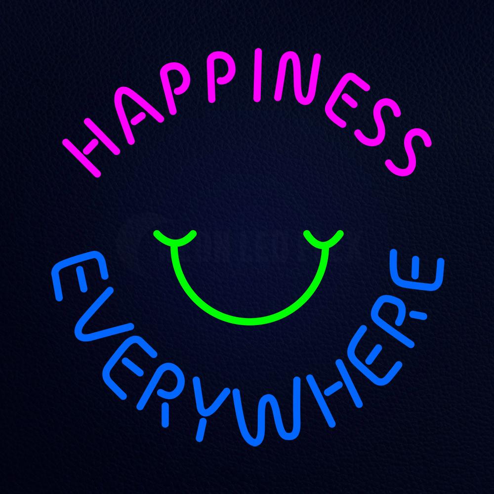 Happiness Everywhere Neon Flex Sign