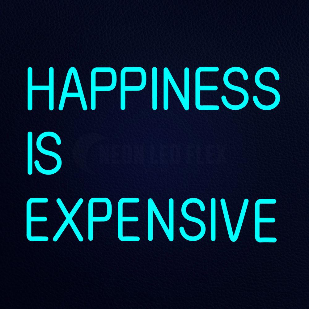 Happiness is Expensive Neon Flex Sign