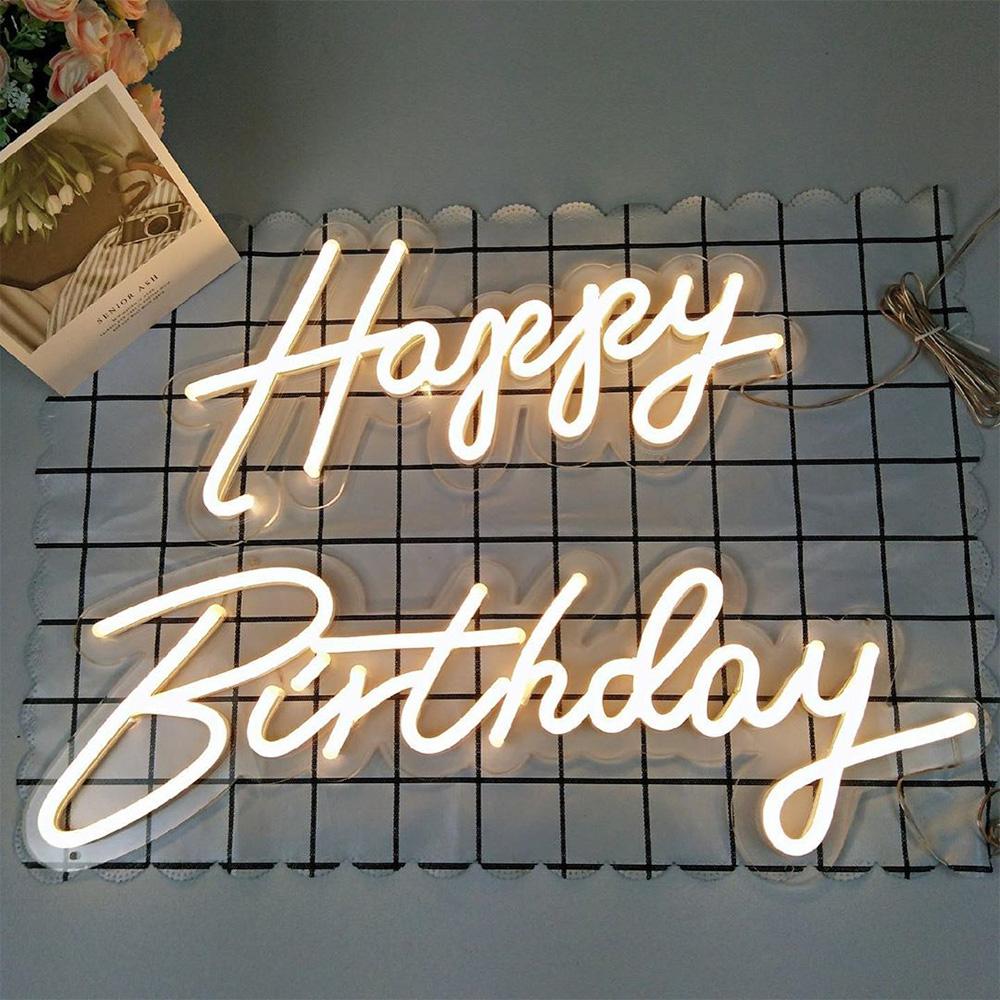 Happy Birthday Neon Sign