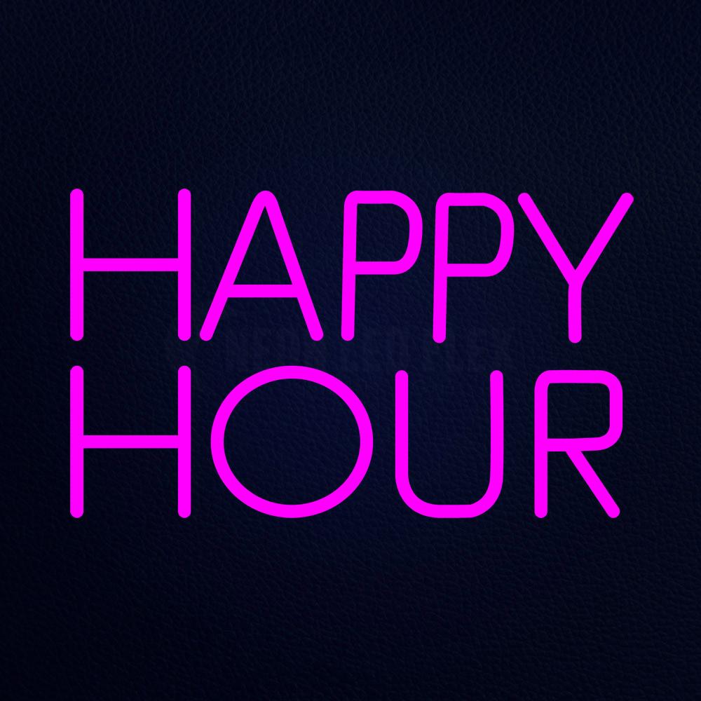 Happy Hour Neon Flex Sign