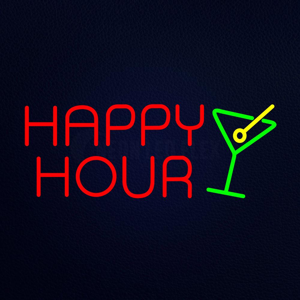 Happy Hour Neon Flex Sign