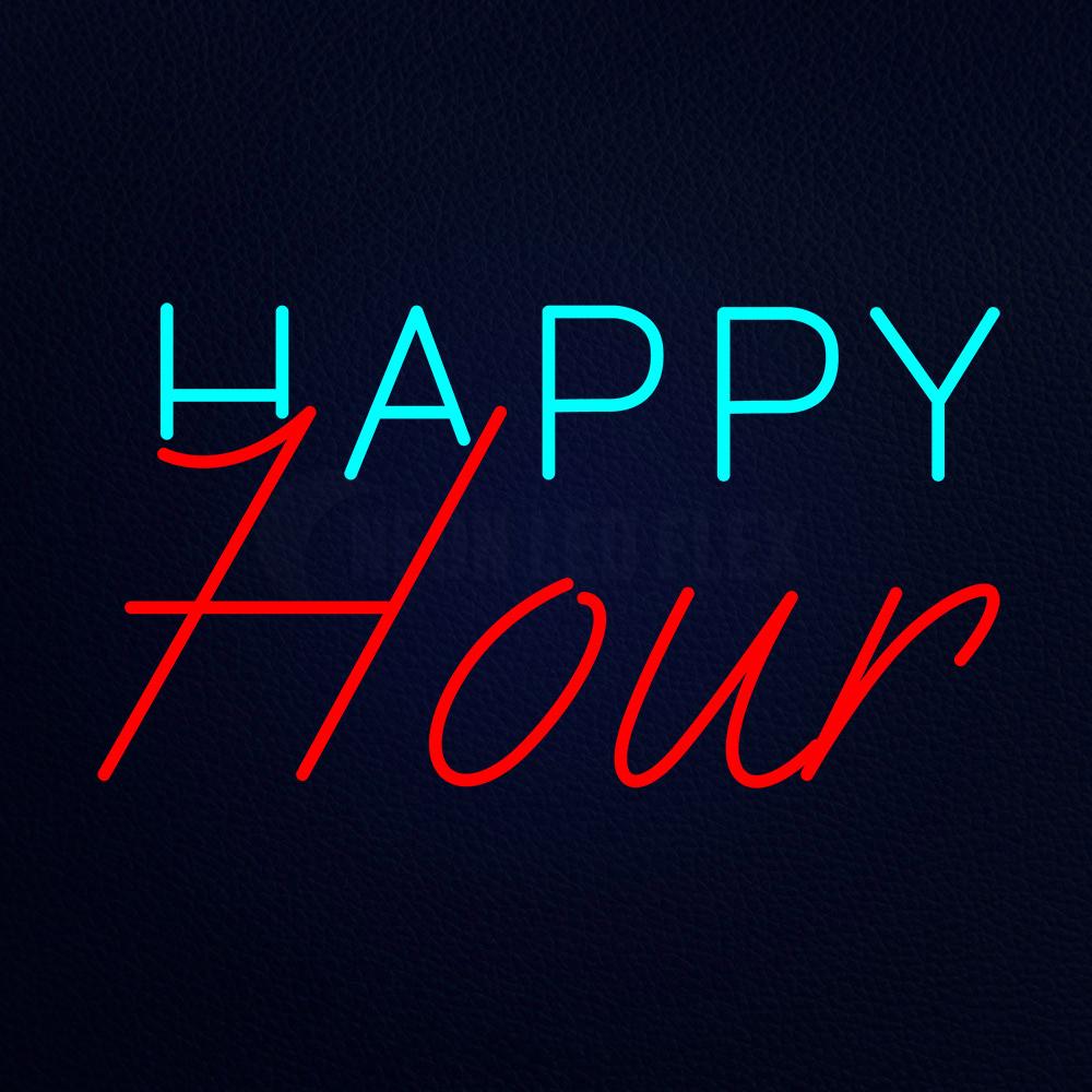 Happy Hour Neon Flex Sign