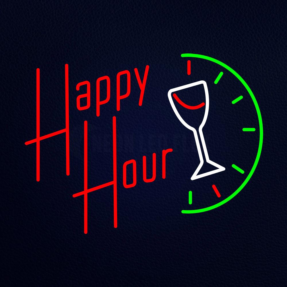 Happy Hour Neon Flex Sign