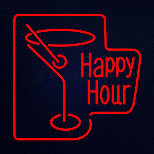 Happy Hour Neon Flex Sign