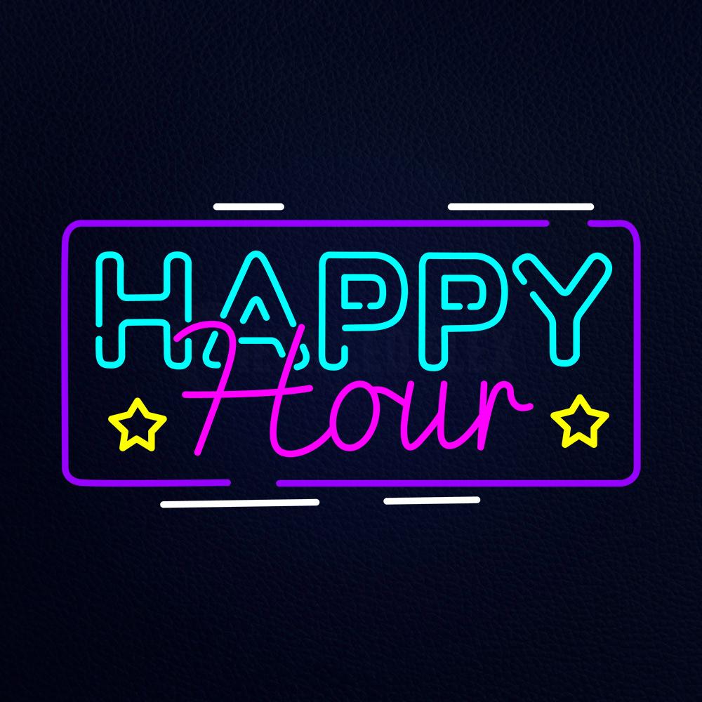 Happy Hour Neon Flex Sign