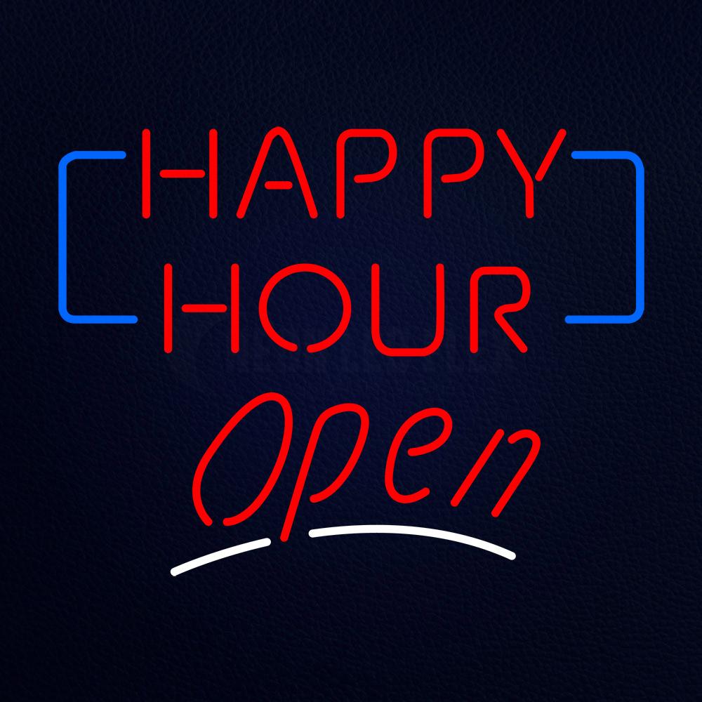 Happy Hour Open Neon Flex Sign