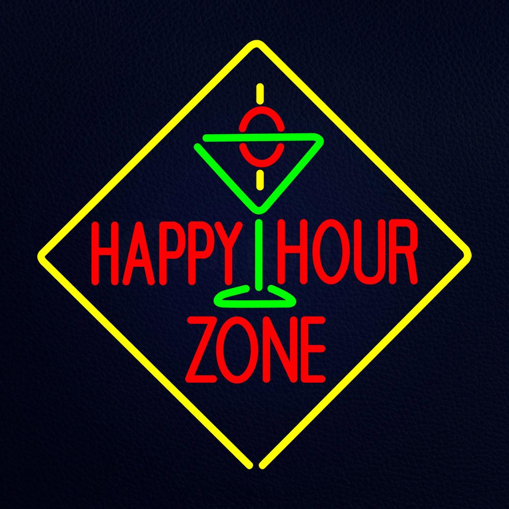 Happy Hour Zone Neon Flex Sign