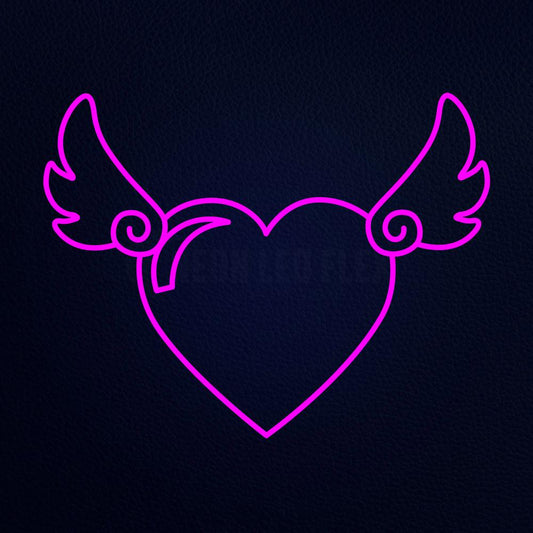 Heart Brand Icon Neon Flex Sign