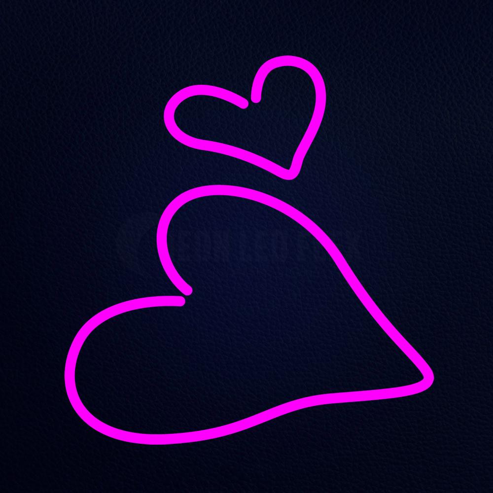 Hearts Neon Flex Sign